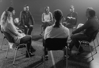 Group of people in chairs